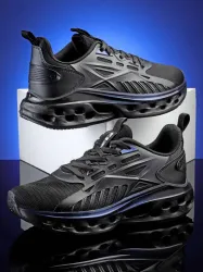 Action Running Shoes For Men (Black, Multicolor , 6)