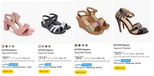 Image of ACTION Signora Women's Heels upto 87% Discount