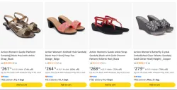 Action Women’s Heeled Sandals Stylish Footwear Collection Upto 80% Discount