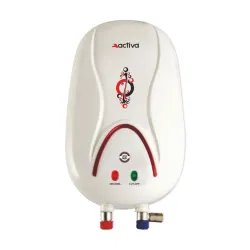 Activa 1 ltr Instant Water Hetera Geyser, ISI Copper Element 3 KVA (0.8mm), Instant Heat Water, Anti Rust Coated Tank, A