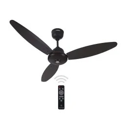 ACTIVA Gracia BLDC Ceiling Fan 1200mm | LED Light Ceiling Fan with Remote Control | 5 Star Rated Energy Efficient Fan | 28W High Speed Motor | Silent 3 Blade Design | Smoke Brown | 5 Year Wa...