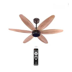 ACTIVA JETTA 1200MM BLDC Ceiling Fan with 28W 6 Wooden-Finish Blades 7 LED Lights