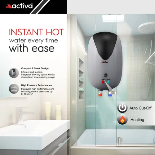 Image of ACTIVA PREMIUM 3 L Instant Water Geyser (Grey).