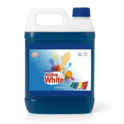Active White Liquid Detergent - 5L Mega Jar | Powerful Stain Removal | French Fragrance |