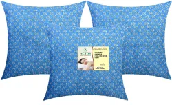 ACTOS Microfibre Cushion Pack of 3 Floral (Light Blue)