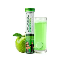 ACV Moringa with Garcinia Cambogia | For Supports Weight Loss, Control Cravings, Convert Fat Into Energy, Boost Energy & Immunaity - 15 Effervescent Tablet