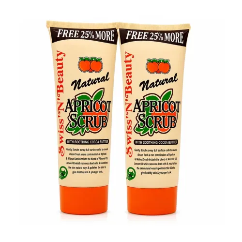 Image of Adbeni Premium Natural Apricot Exfoliating Face Scrub 50ml Pack 2
