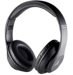 ADCOM Shuffle On-Ear Wireless Bluetooth Headphones with Built-in Mic, Deep Bass Bluetooth & Wired Headset (Black, On the Ear)