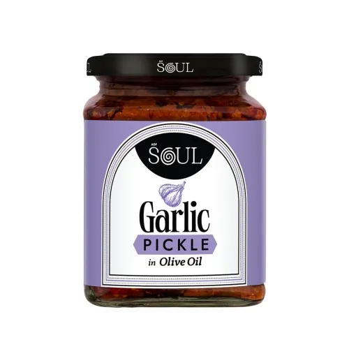 Image of ADF Soul Garlic Pickle Made in 100% Olive Oil | Our bestselling garlic pickle is strong, spicy & cooked to perfection | 