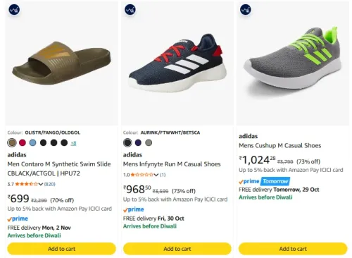 Image of Adidas at minimum 70% Discount