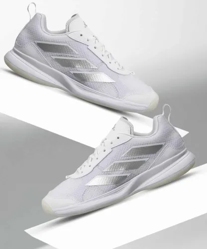 Image of ADIDAS  AvaFlash Tennis Shoes For Women (White 5)