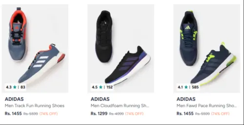 Image of Adidas Footwear at minimum 56% Discount