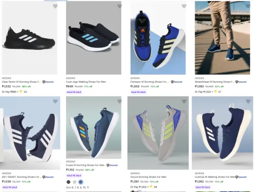 Image of ADIDAS M Running Shoes Minimum 70% Discount 