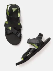 ADIDAS Men Black Solid Traso Sports Sandals