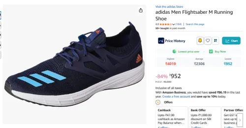 Image of adidas Men Flightsaber M Running Shoe
