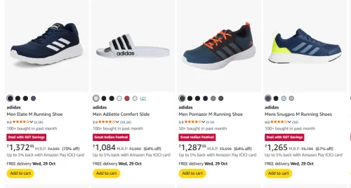 Image of Adidas Men Footwear Minimum 60% Discount