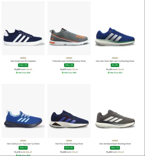 Image of Adidas Men's Sneakers up to 75% Discount