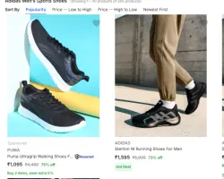 Adidas Men’s Sports Shoes up to 75% off