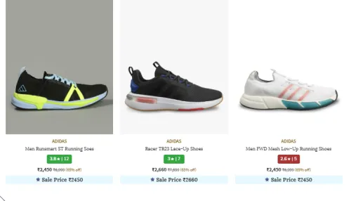 Image of Adidas Men Shoes Minimum 60% Discount