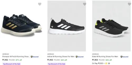 Image of Adidas Men Shoes Minimum 60% Discount