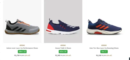 Image of Adidas Men Shoes Minimum 65% Discount