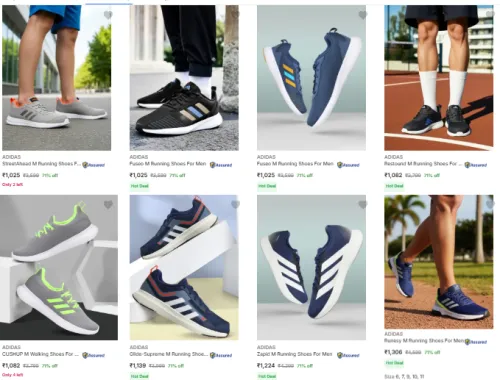 Image of Adidas Men Shoes Minimum 70% Discount