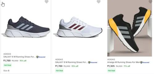 Image of Adidas Men Shoes Minimum 70% Discount