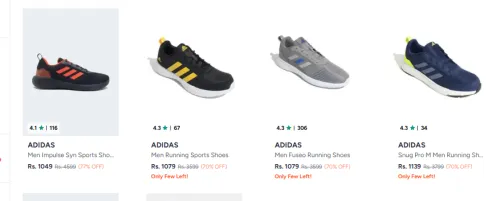 Image of Adidas Men Shoes Minimum 70% Discount