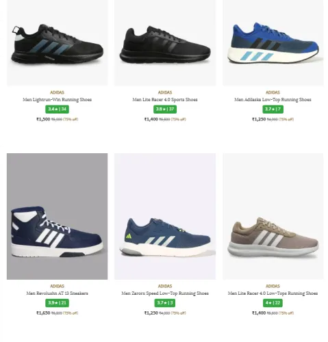 Image of Adidas Men Shoes up to 75% Discount