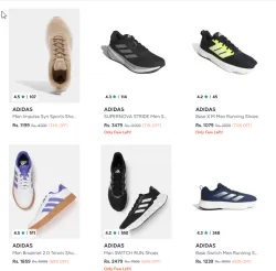 Adidas Men Shoes up to 80% Discount
