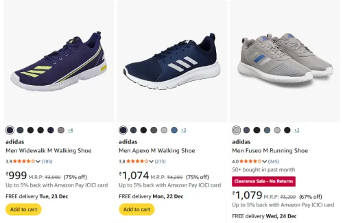 Image of Adidas Men's Shoes Upto 75% Discount