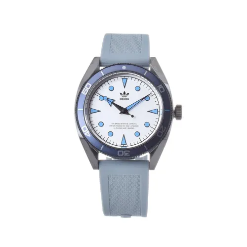 Image of adidas Men Silicone Originals Analog Silver Dial Watch