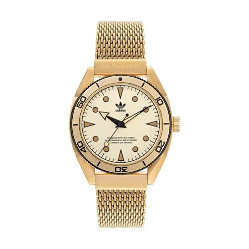 Image of adidas Men Stainless Steel Originals Analog Gold Dial Watch