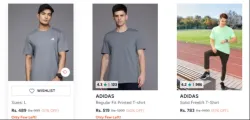 ADIDAS Men T-shirt Upto 60% OFF