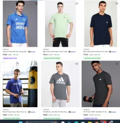 Adidas Men Tshirt Minimum 65% Discount