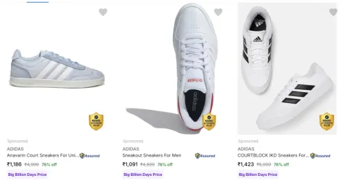 Image of ADIDAS Men’s Casual Shoes at minimum 52% Discount