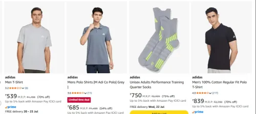 Image of Adidas Men's Clothing up to 75% Discount