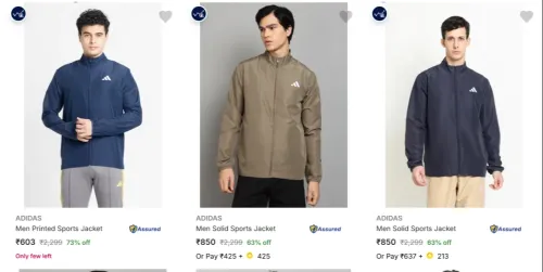 Image of ADIDAS Men's Jackets upto 73% Discount