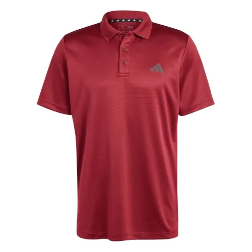 Image of adidas Men's Polyester Geometric Regular Fit Polo Shirt