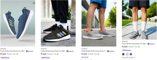 Image of Adidas mens runing shoes upto 71%discount
