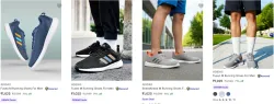 Adidas mens runing shoes upto 71%discount