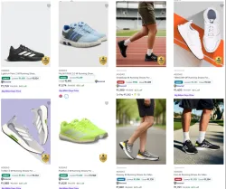 Adidas Mens Running Shoes at minimum 68% Discount