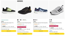 Adidas Mens Shoes at minimum 70% Discount