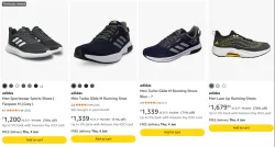 Adidas Mens Shoes at minimum 70% Discount