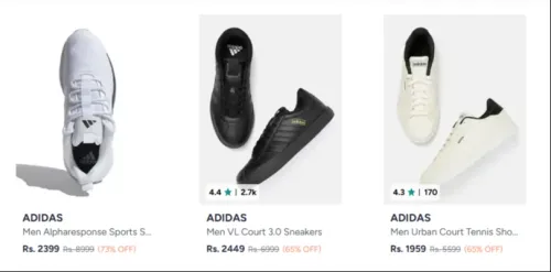 Image of Adidas Men's Shoes at minimum 73% Discount