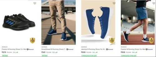 Image of Adidas Men's Shoes at minimum 74% Discount