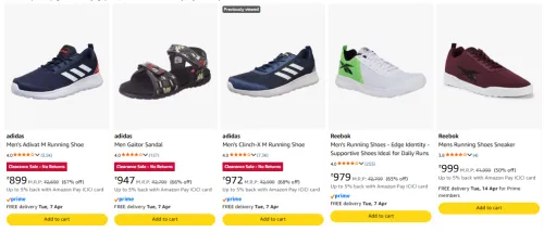 Image of Adidas mens Shoes upto 50% discount 