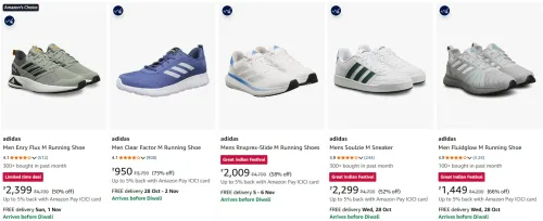Image of Adidas Men's shoes up to 75% Discount