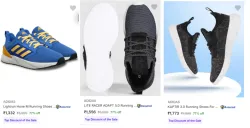 Adidas Mens Shoes upto 77% Discount