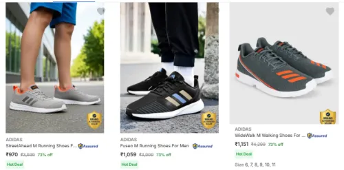 Image of Adidas Men’s Sports Shoes minimum 70% Discount